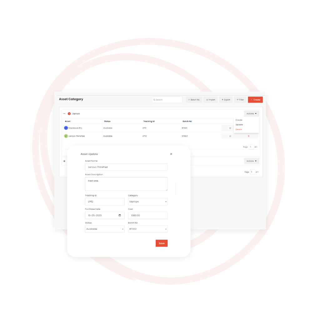 Allowance management dashboard